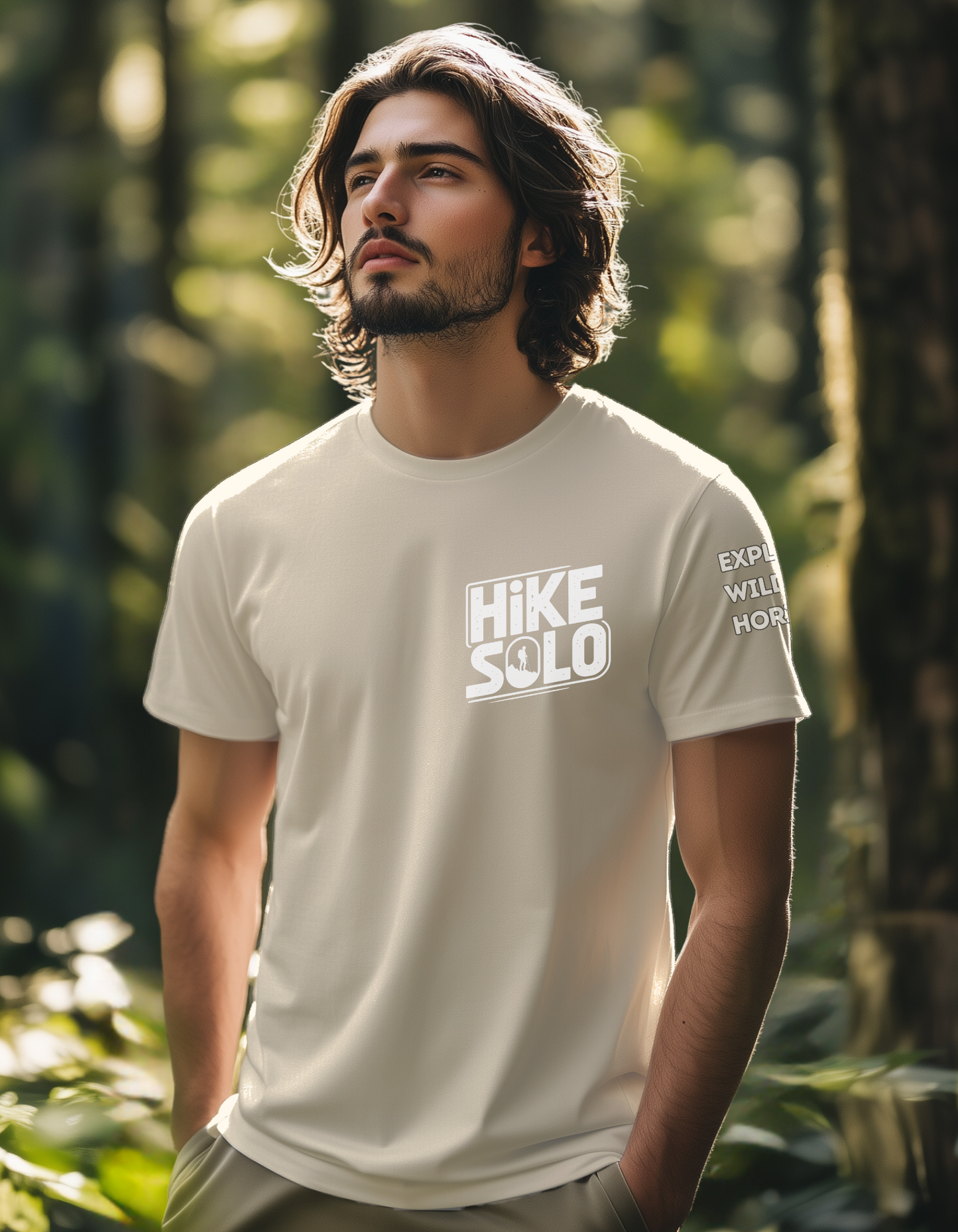 Hike Solo Shirt – Hiking T-Shirt for Lone Trail Seekers & Outdoor Introverts – Unisex Nature Tee