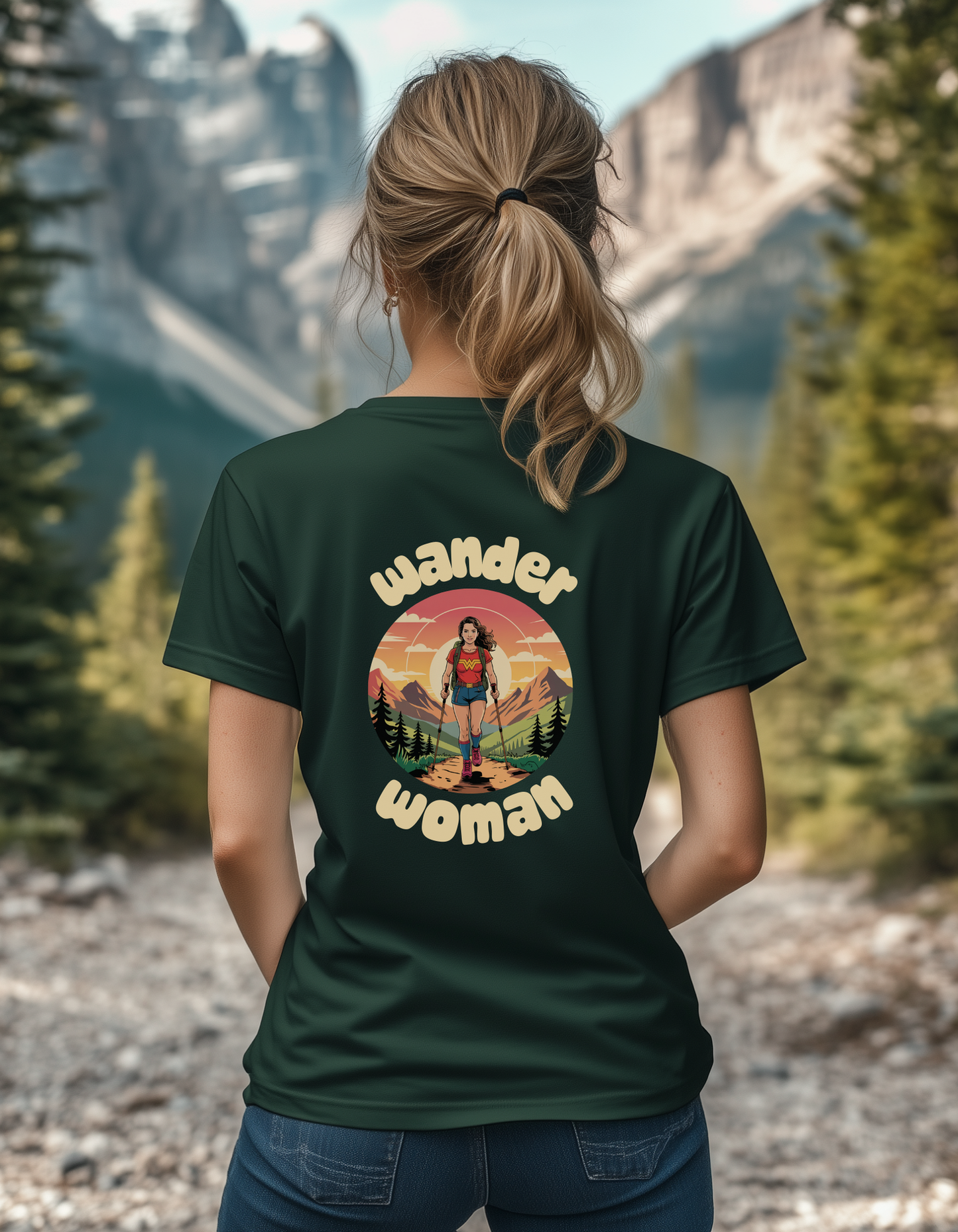 Wander Women T-Shirt - Eco-Friendly Outdoor Style - Hiking Tee - Outdoors