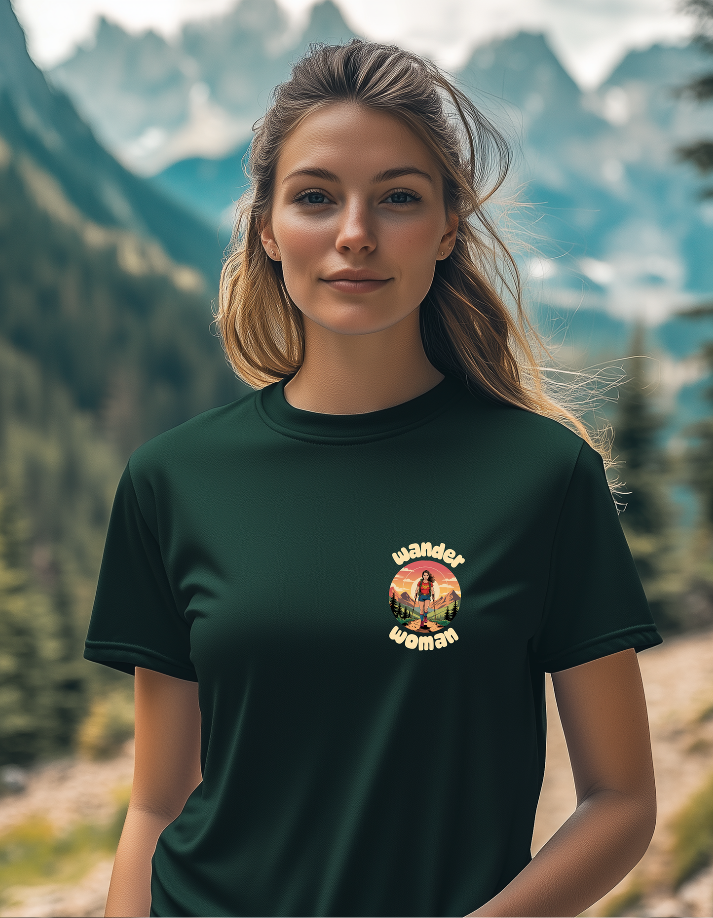 Wander Women T-Shirt - Eco-Friendly Outdoor Style - Hiking Tee - Outdoors