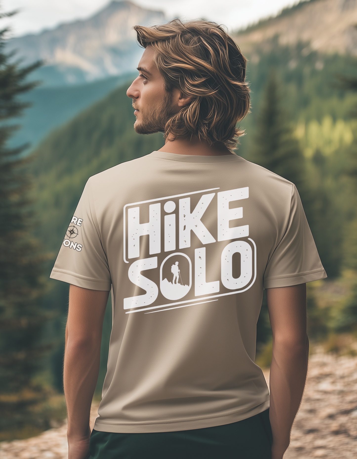 Hike Solo Shirt – Hiking T-Shirt for Lone Trail Seekers & Outdoor Introverts – Unisex Nature Tee