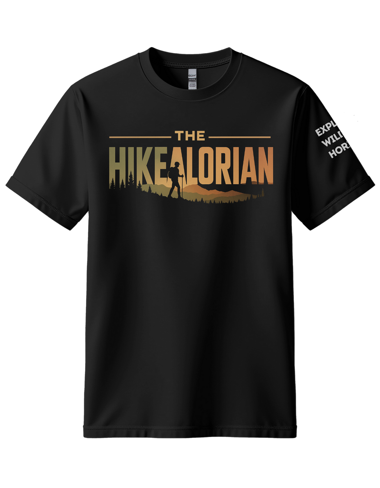 Hikealorian Hiking Shirt - Funny Star Gift - Outdoors Hiker Tee - Gift for Hikers - Hiking Pun T-Shirt - Explore Outdoors Shirt - Outdoors