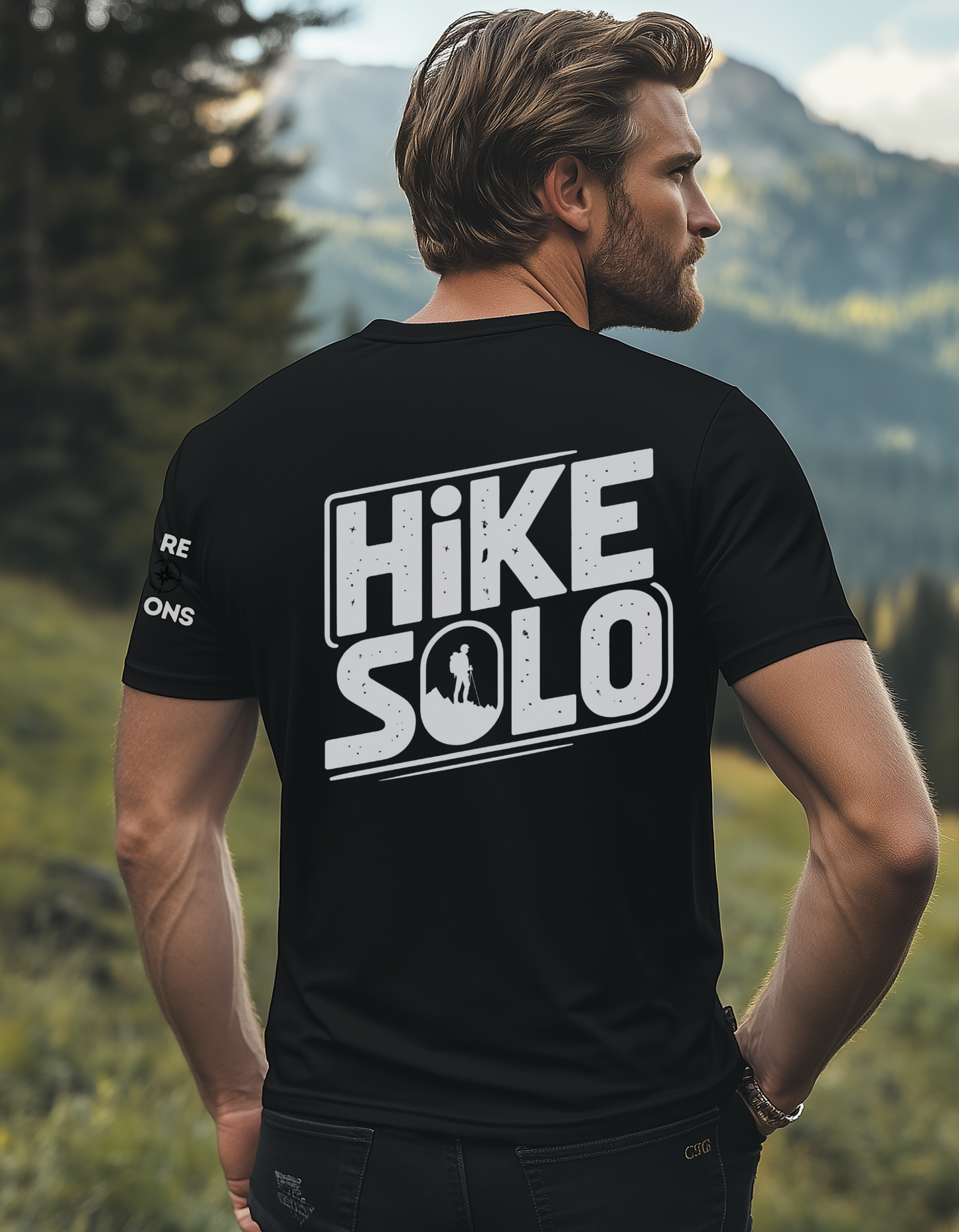Hike Solo Shirt – Hiking T-Shirt for Lone Trail Seekers & Outdoor Introverts – Unisex Nature Tee