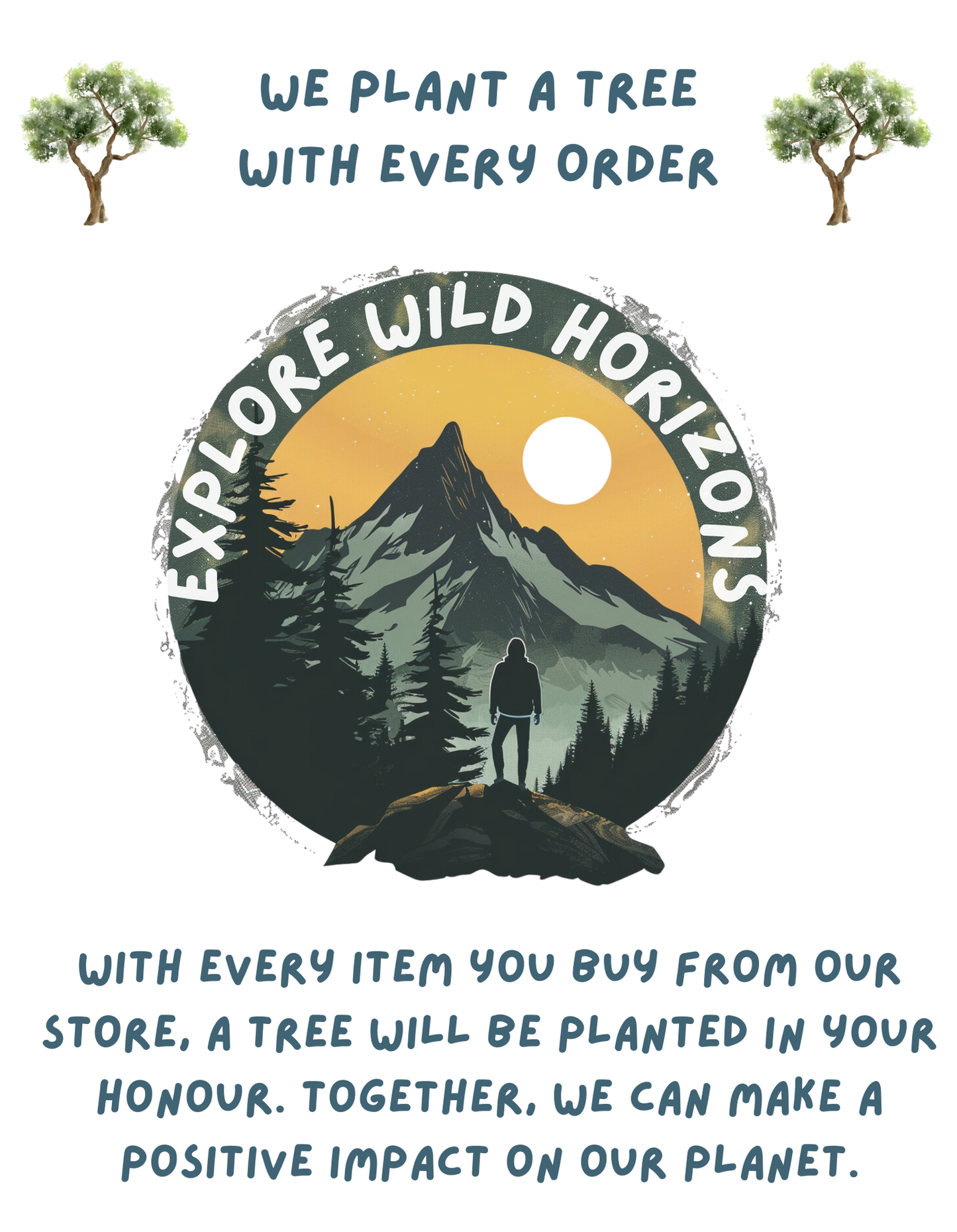 Eco-Friendly Wild Camping T-Shirt – Plant a Tree with Every Purchase