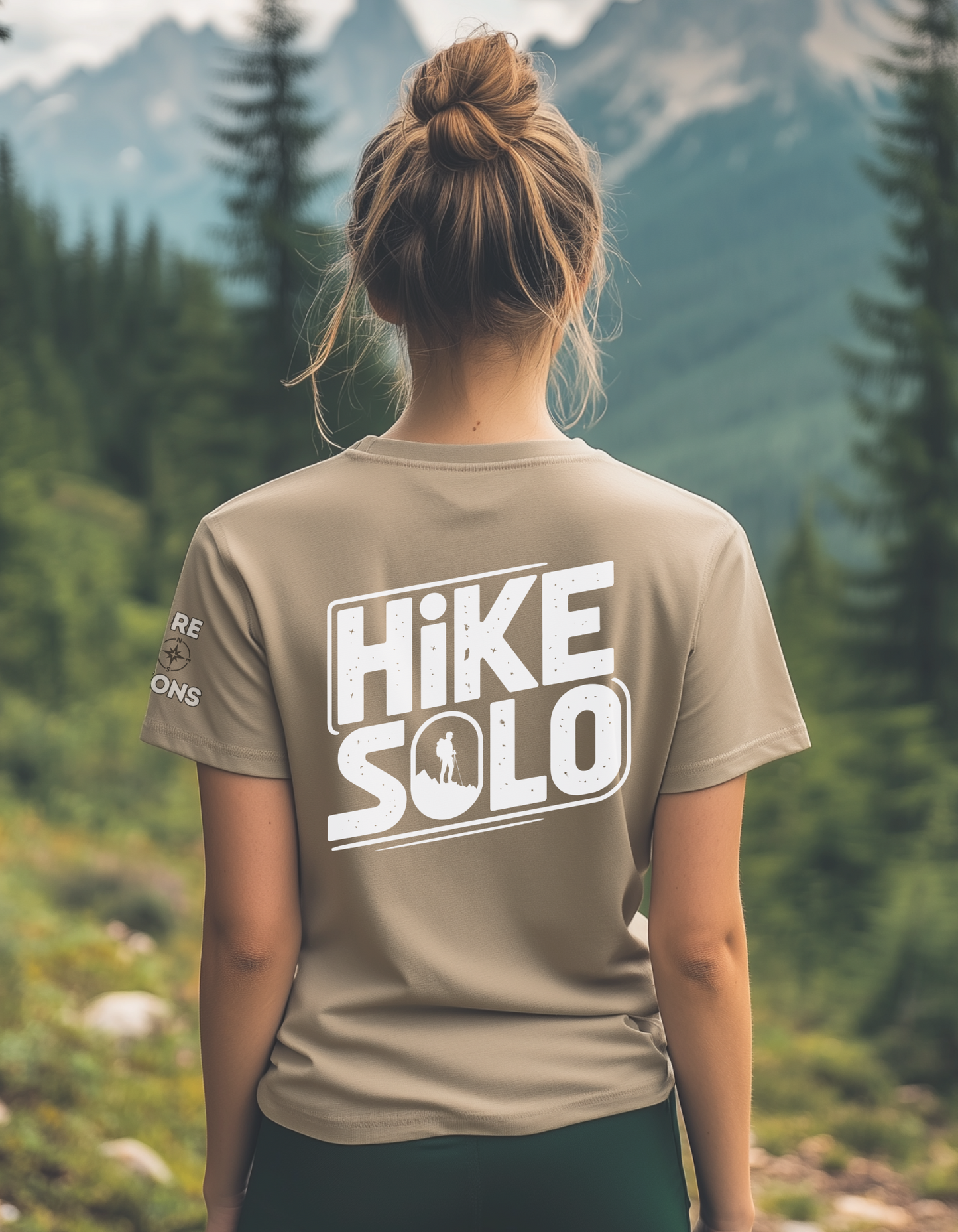 Hike Solo Shirt – Hiking T-Shirt for Lone Trail Seekers & Outdoor Introverts – Unisex Nature Tee
