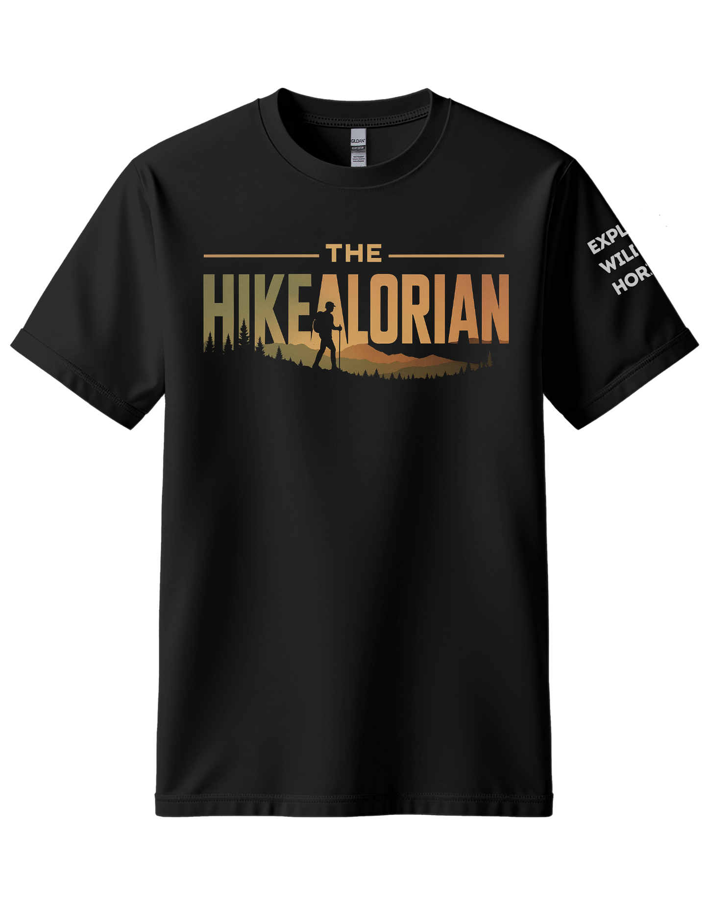 Hikealorian Hiking Shirt - Funny Star Gift - Outdoors Hiker Tee - Gift for Hikers - Hiking Pun T-Shirt - Explore Outdoors Shirt - Outdoors