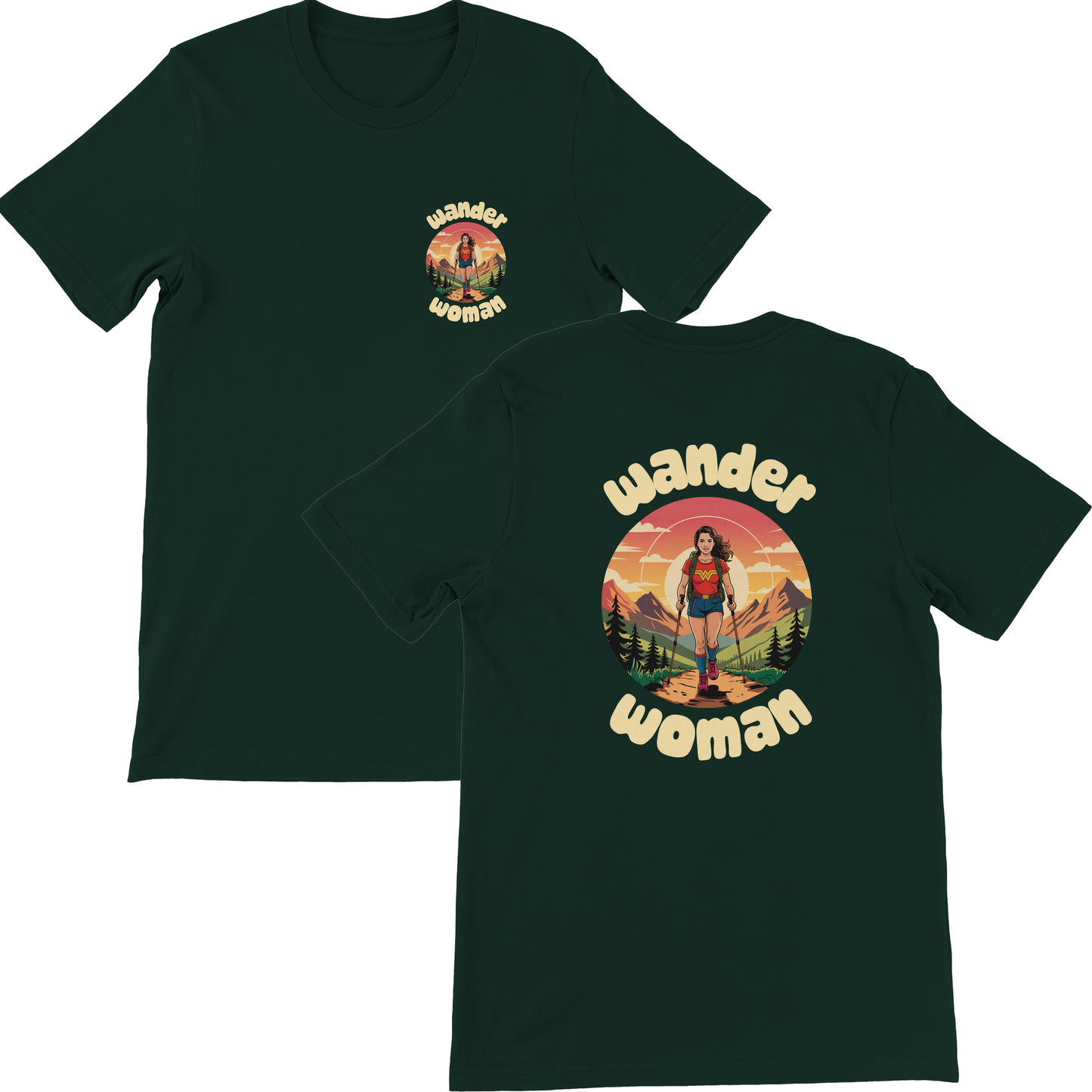 Wander Women T-Shirt - Eco-Friendly Outdoor Style - Hiking Tee - Outdoors