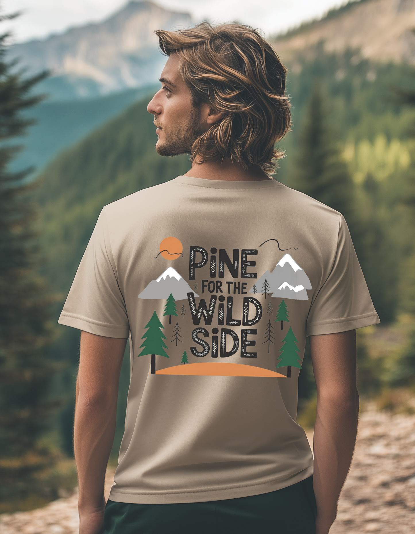 Pine for the Wild Side T-Shirt – Adventure Shirt – Outdoors Graphic Tee – Nature Lover Gift – Hiking Camping Shirt – Explore the Wild Shirt
