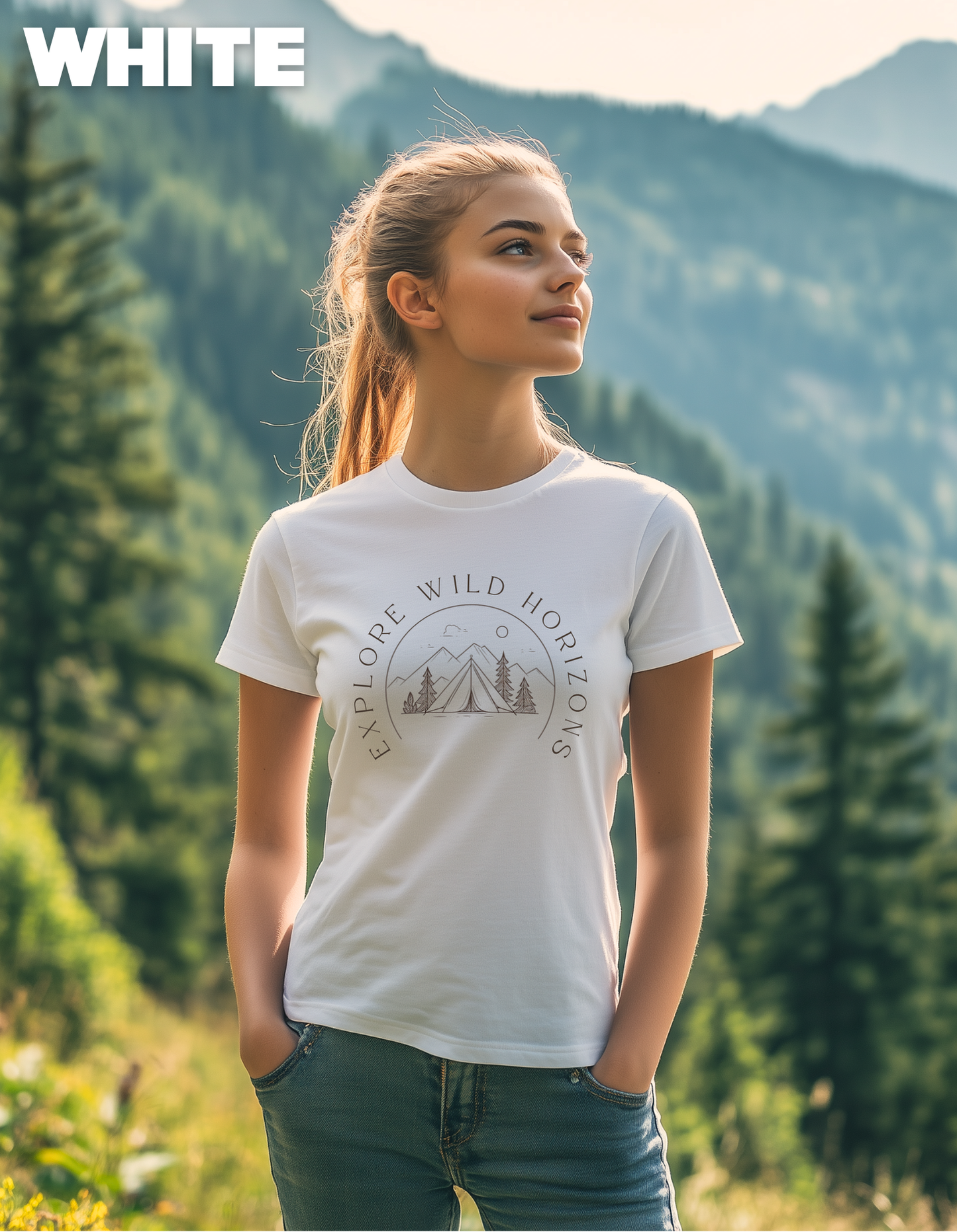 Explore Wild Horizons Shirt, wild camping shirt, wildcamping, Explore Wild, explorer travelshirt, explor, natural exploration