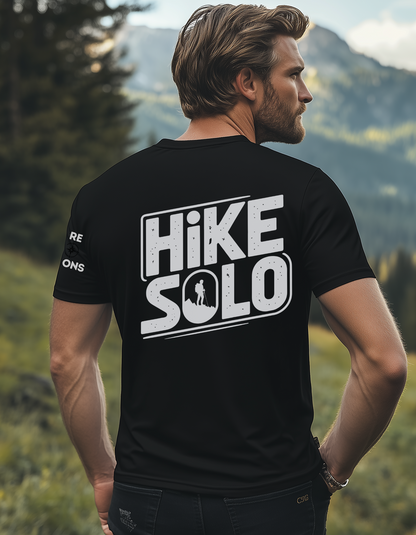 Hike Solo Shirt – Hiking T-Shirt for Lone Trail Seekers & Outdoor Introverts – Unisex Nature Tee