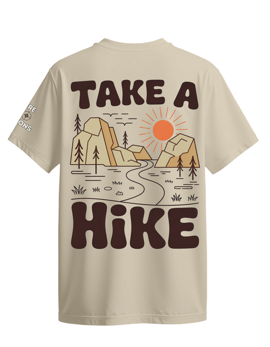 Explore Wild Horizons 'Take A Hike' Cotton T-Shirt – Funny Hiking Shirt – Nature Lover Gift – Outdoor Adventure Tee