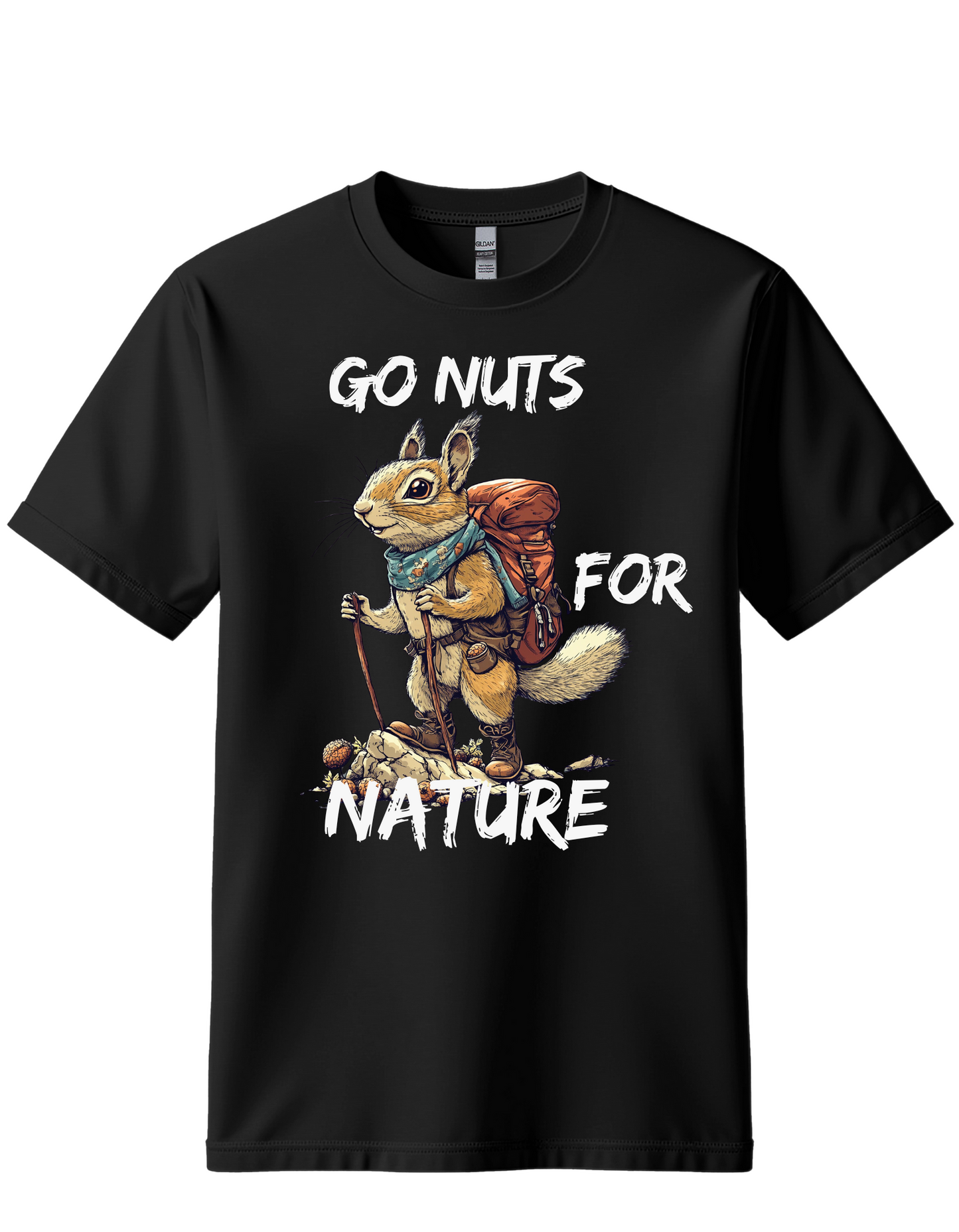 Go Nuts For Nature Society Squirrel Retro shirt, Funny Hiking Shirt, Forest Camper Shirt, Animal Sayings Sweatshirt, Squirrel Hiking