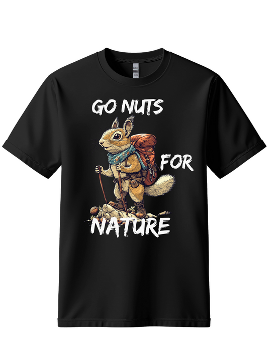 Go Nuts For Nature Society Squirrel Retro shirt, Funny Hiking Shirt, Forest Camper Shirt, Animal Sayings Sweatshirt, Squirrel Hiking