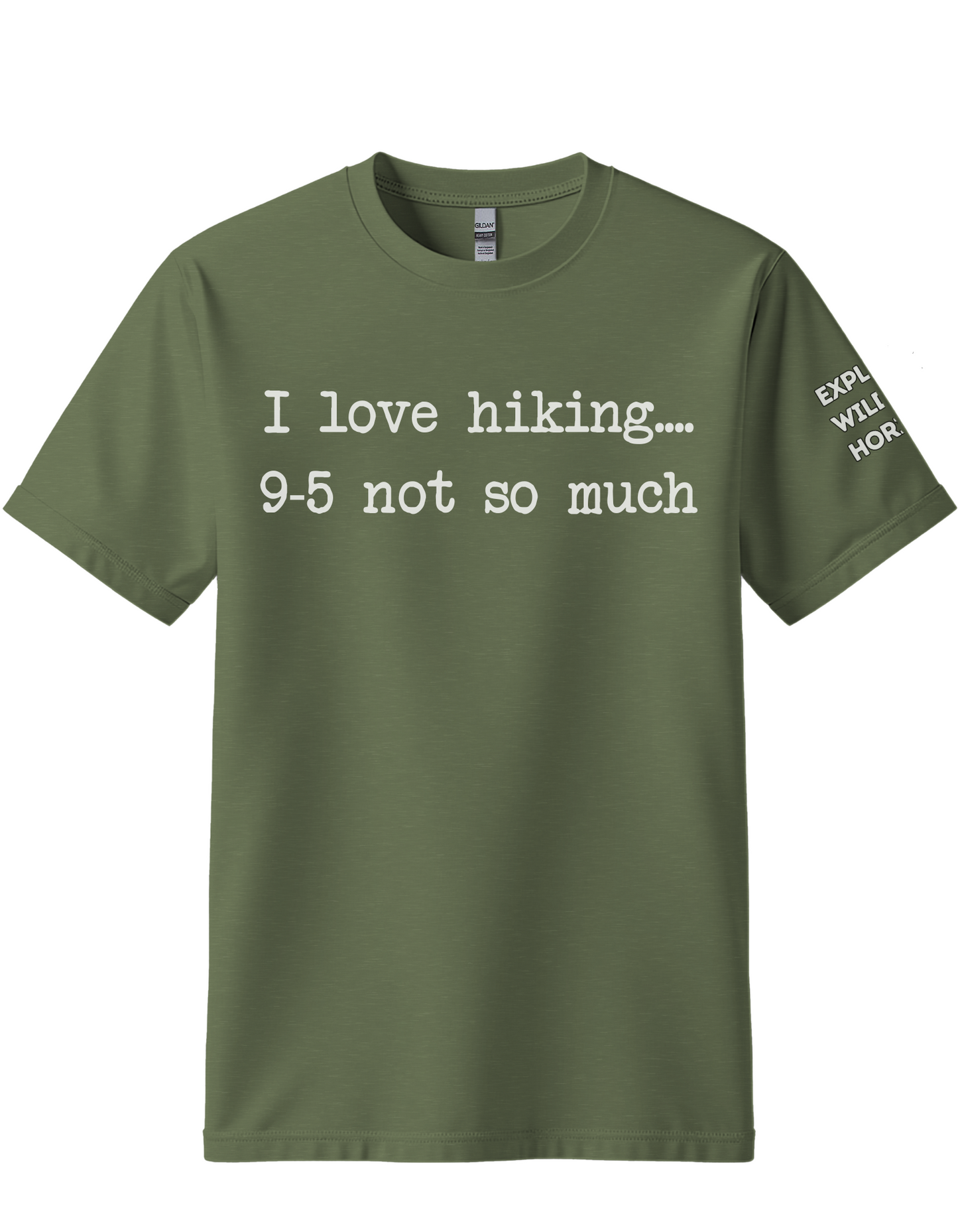 9-5 not so much - I Love Hiking T-Shirt | Hiker's Gift | Casual Cotton Tee for Adventure Lovers