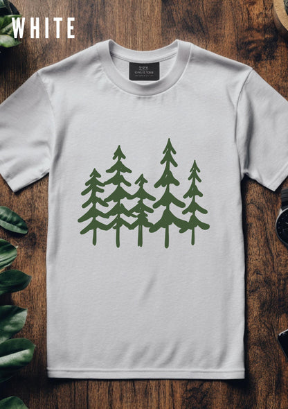 Trees Tee, Pine Tree Shirt, Pine Tree T Shirt, Camping Shirt, Hiking Shirt, Adventure Shirts, Nature Lover Gift, Outdoors Shirt, Nature Tee