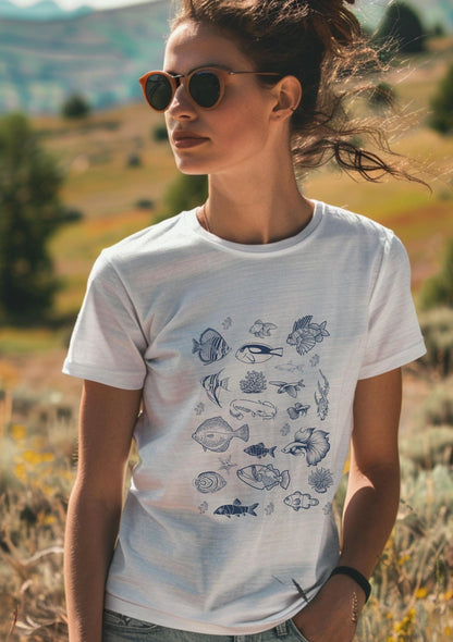 Tropical Fish Ocean Nature T Shirt, Vintage Sea Tshirt, Retro, Tropical Fish, Fish Lover, Sealife, Ocean