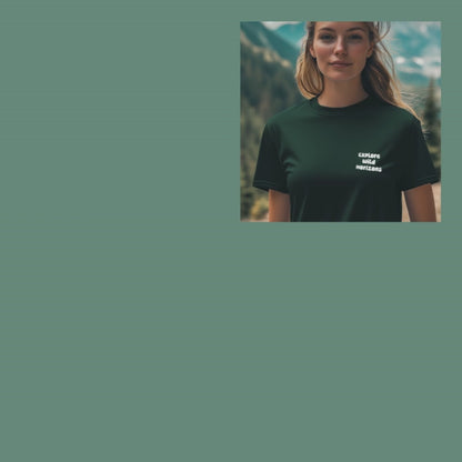 Explore Wild Horizons T-Shirt - Eco-Friendly Hiking Boot Footprint Design - Organic Cotton Tee for Adventures